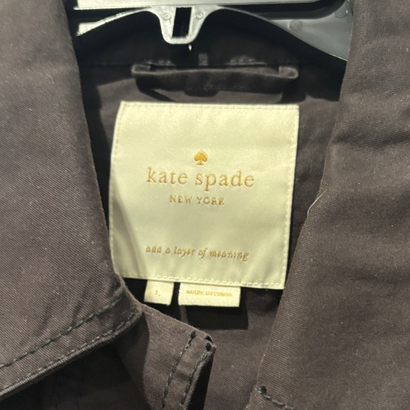 Kate Spade Black Utility Jacket with Floral Embroidery - Picture 2 of 3